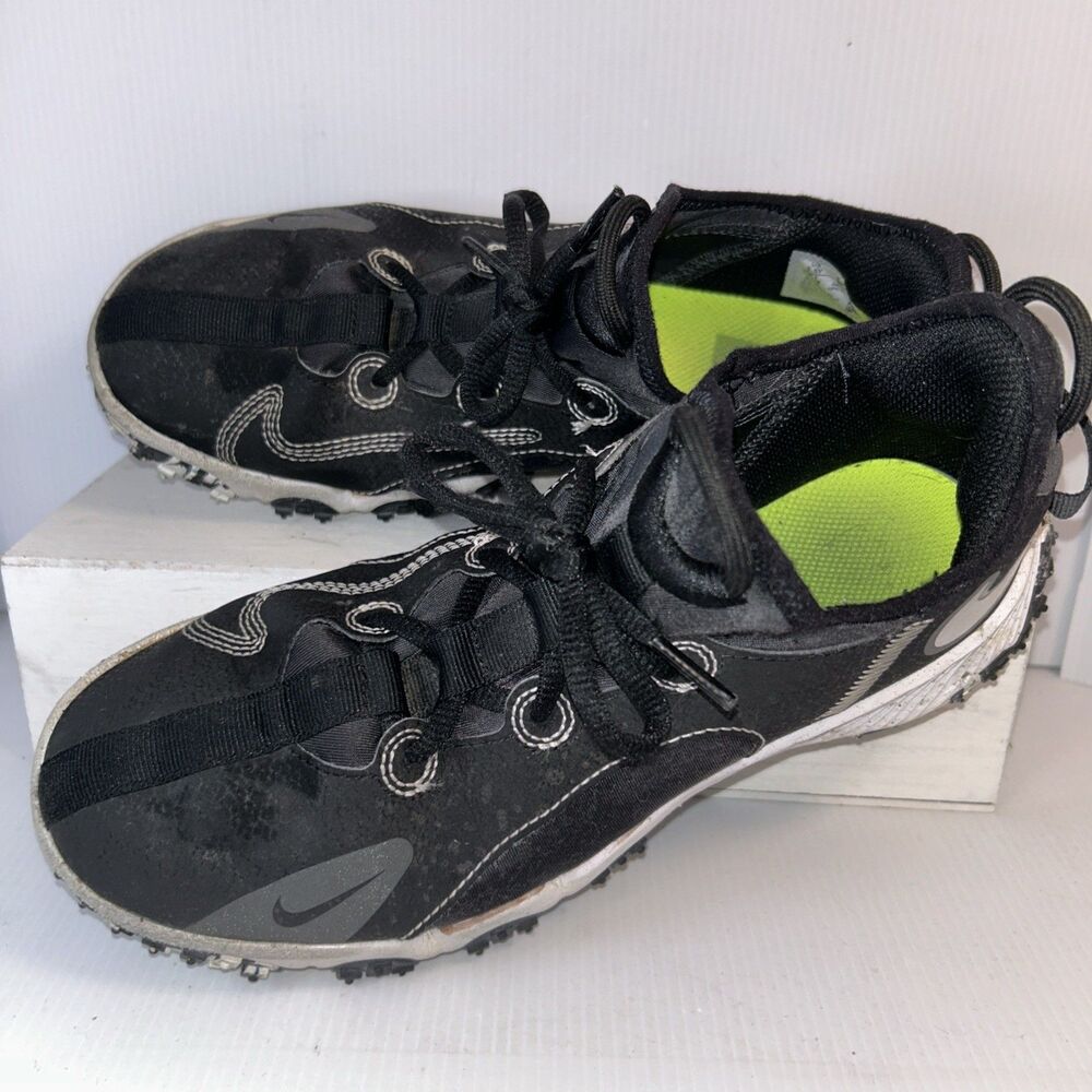 Nike Future Field Black White Baseball Shoes DJ6949-002 Youth Size 5.5Y
